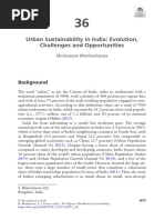 Urban Sustainability in India: Evolution, Challenges and Opportunities