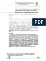 As Novas Tecnologias No Processo de Ensino e Aprendizagem Na Educação Profissional de Nível Médio em Enfermagem