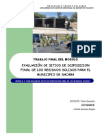 Trabajo Final Sitios Relleno Sanitario GAMS