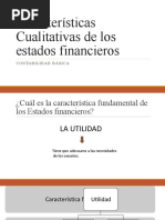 Características Cualitativas de Los Estados Financieros