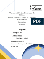 Reporte Zoologico de Chapultepec. Biodiversidad - DACO