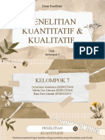 Kelompok 7 Penelitian Kuantitatif&Kualitatuf