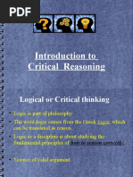 Introd. To Critical Reasoning ST 01