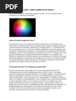 Psicología Del Color para Marketing - Espanol