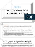 Bab 1 Sejarah Dan Pembentukan Masyarakat Malaysia