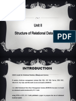 Unit 2 Structure of Rdbms