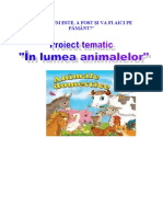 Proiect - Tematic - Animalele