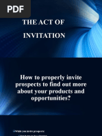 The Act of Invitation