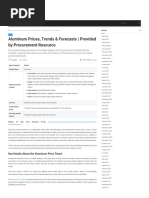 Aluminum Prices, Trends & Forecasts - Provided by Procurement Resource