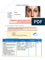 D1 A1 SESION COM. Dialogamos Sobre Los Efectos de La Radiación Solar en La Salud de Las Personas