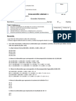 Evaluación Quinto Marzo 2023