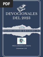 Devocionales 2023 Proclamamos A Cristo