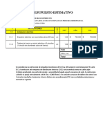 Presupuesto Proyecto Electrico