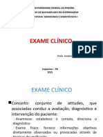 Aula de Atualização Semio I - Exame Clínico