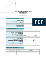 Ficha de Postulacion Artes Escenicas - Salateatroumayor