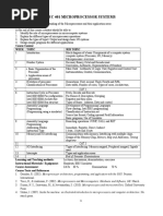 TEC 401 Microprocessor Systems Outline May 2023