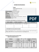 Informe Psicopedagógico - Miguel Rivera