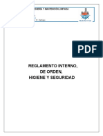 Reglamento Interno de Orden, Higiene y Seguridad