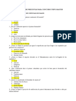 Cuestionario de Preguntas para Concurso Trivi-Master