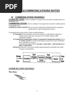 Telecommunications Notes