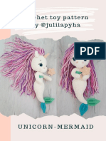 Unicornio Sirena A Crochet