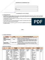 1° Grado - Experiencia de Aprendizaje N°01