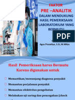 Faktor Pre Analitik Web 2023