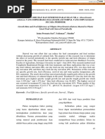 LAJU PERTUMBUHAN DAN EFISIENSI PAKAN IKAN NILA (Oreochromis Niloticus) YANG DIPELIHARA DALAM KOLAM TERPAL YANG DIPUASAKAN SECARA PERIODIK