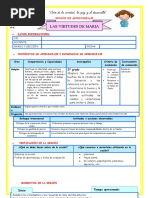 2º E3 s3 Sesión d2 Religión Las Virtudes de María