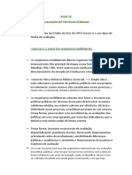 AULA 13 - Avaliação de Políticas Públicas