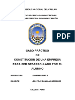 Semana 7. Caso Practico - Constitucion de Una Empresa