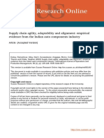 Supply Chain Agility, Adaptability and Alignment Empirical Evidence From The Indian Auto Components Industry Accepted