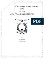 Rencana Pelaksanaan Pembelajaran (RPP) Kelas 6 Mata Pelajaran Matematika