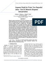 A New Dielectric Response Model For Water Tree Degraded XLPE Insulation - Part B Dielectric Response in