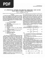 An Approximate Method For Deducing Dielectric Loss