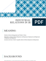 Industrial Relations in IR