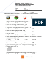 Soal PAT Matematika Kelas 5