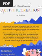 Different Recreational Activty