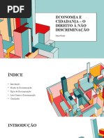 Economia e Cidadania - o Direito À Não Discriminação