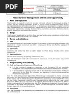 4.3 Risk and Opportunity Management Process (AT-HSSE-P-4-03-V0-2022) - Release