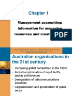 Management Accounting: Information For Managing Resources and Creating Value