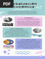 Infografía Características de Globalización, Fordismo, Post-Fordismo y El Neoliberalismo.