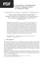 Automatic Generation of Specification From Natural Language Based On Temporal Logic