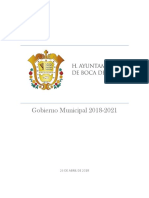 Plan de Desarrollo Municipal de Boca Del Río 2018 2021