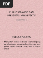 Public Speaking Dan Presentasi Yang Efektif