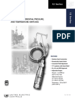 Pressure, Differential Pressure, and Temperature Switches: 12 Series