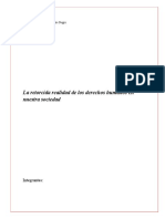 La Retorcida Realidad de Los Derechos Humanos en Nuestra Sociedad