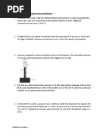 Physics Liquid and Atmospheric Pressure Worksheet