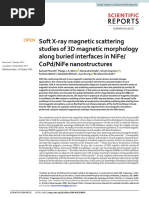 Soft X-Ray Magnetic Scattering Studies of 3D Magnetic Morphology Along Buried Interfaces in Nife/ Copd/Nife Nanostructures