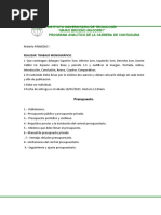 Realizar Trabajo Monográfico Finanzas Carrera TSU CONTADURIA IUTEMBI